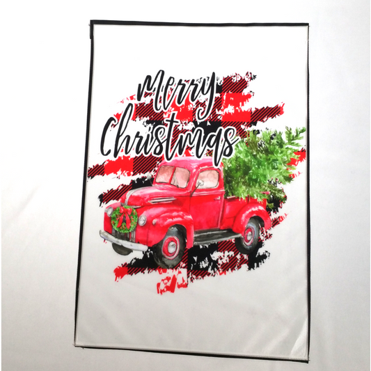 Flag - Merry Christmas with Truck