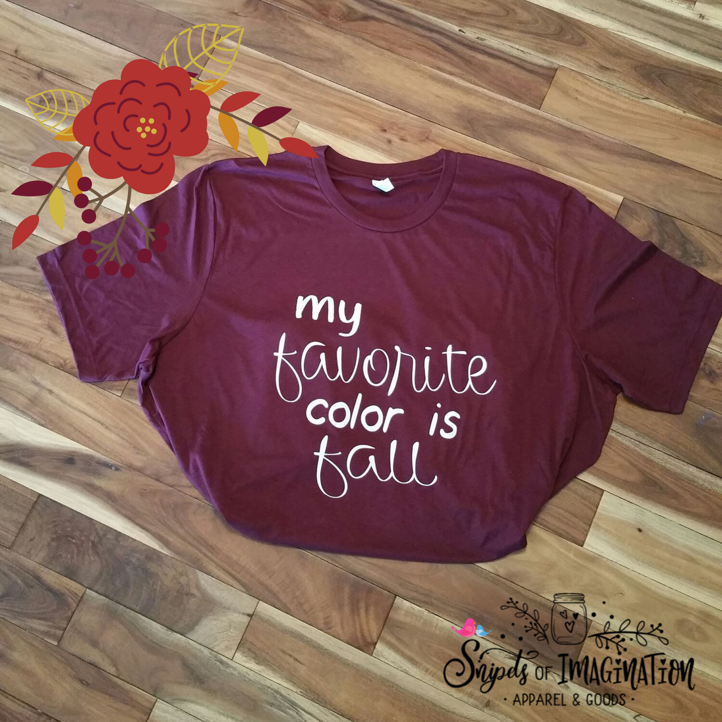 Shirt - Short Sleeve - T-Shirt - My Favorite Color is Fall