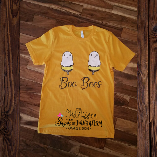 Shirt - Short Sleeve T-Shirt - Boo Bees with Ghost Bees