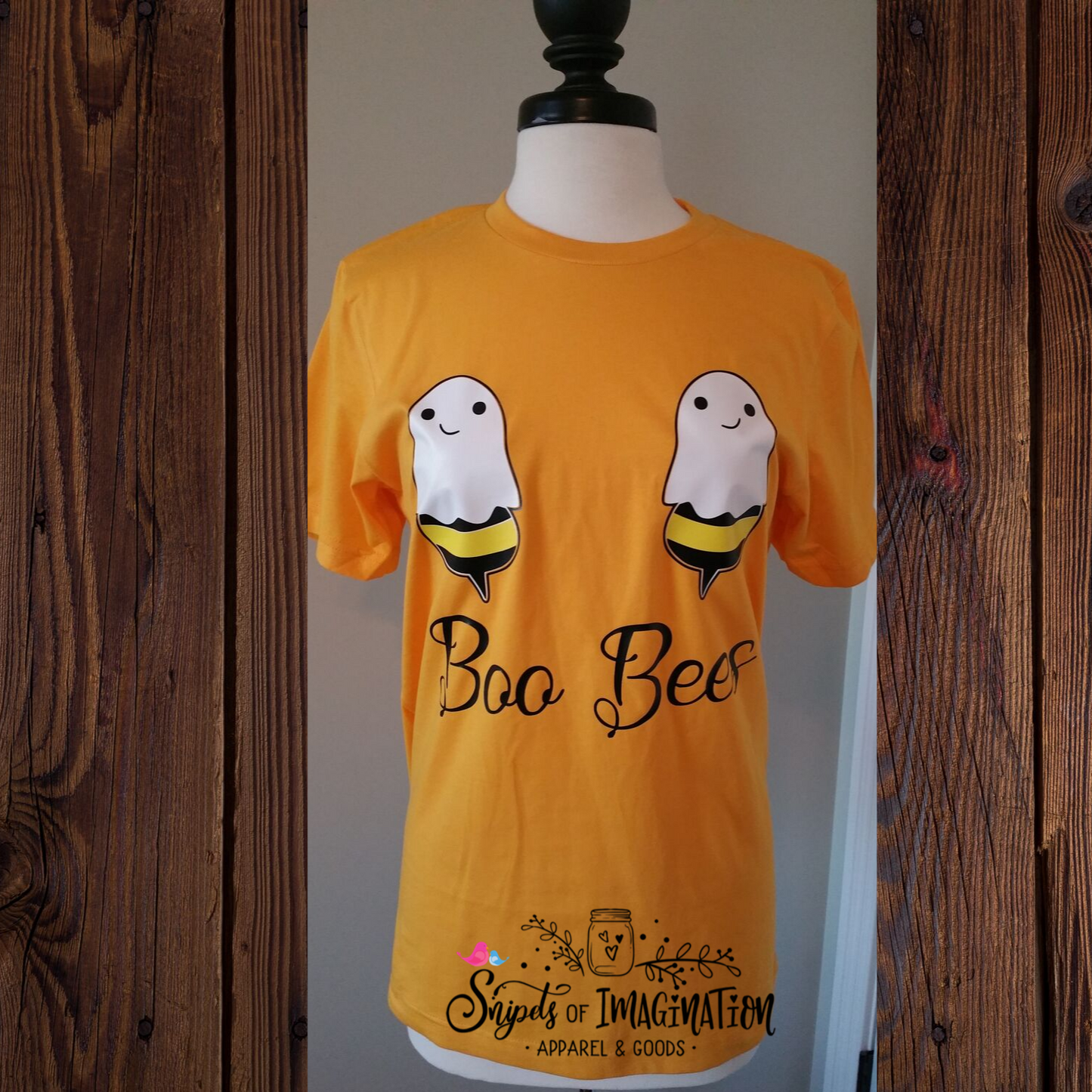 Shirt - Short Sleeve T-Shirt - Boo Bees with Ghost Bees