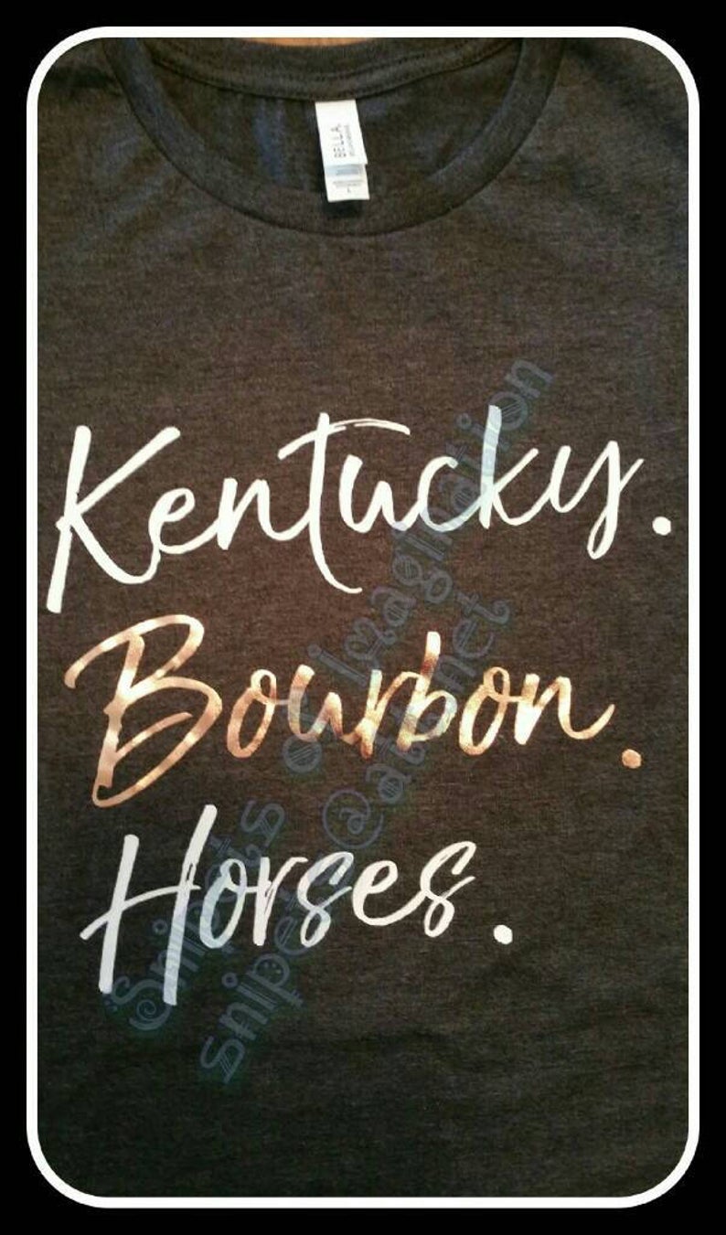 Shirt - Short Sleeve T-Shirt - Kentucky Bourbon Horses