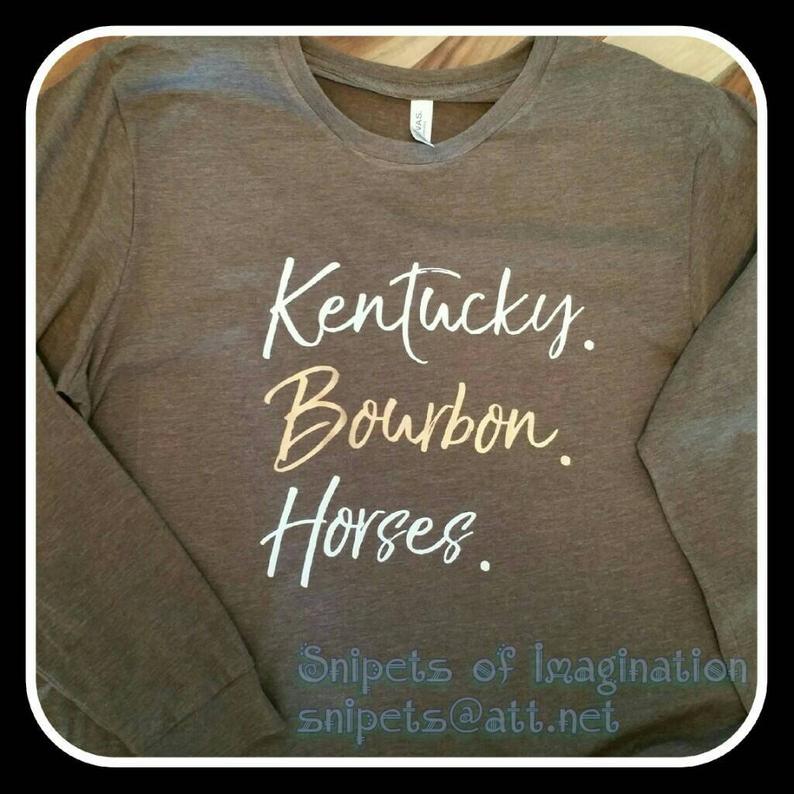 Shirt - Short Sleeve T-Shirt - Kentucky Bourbon Horses