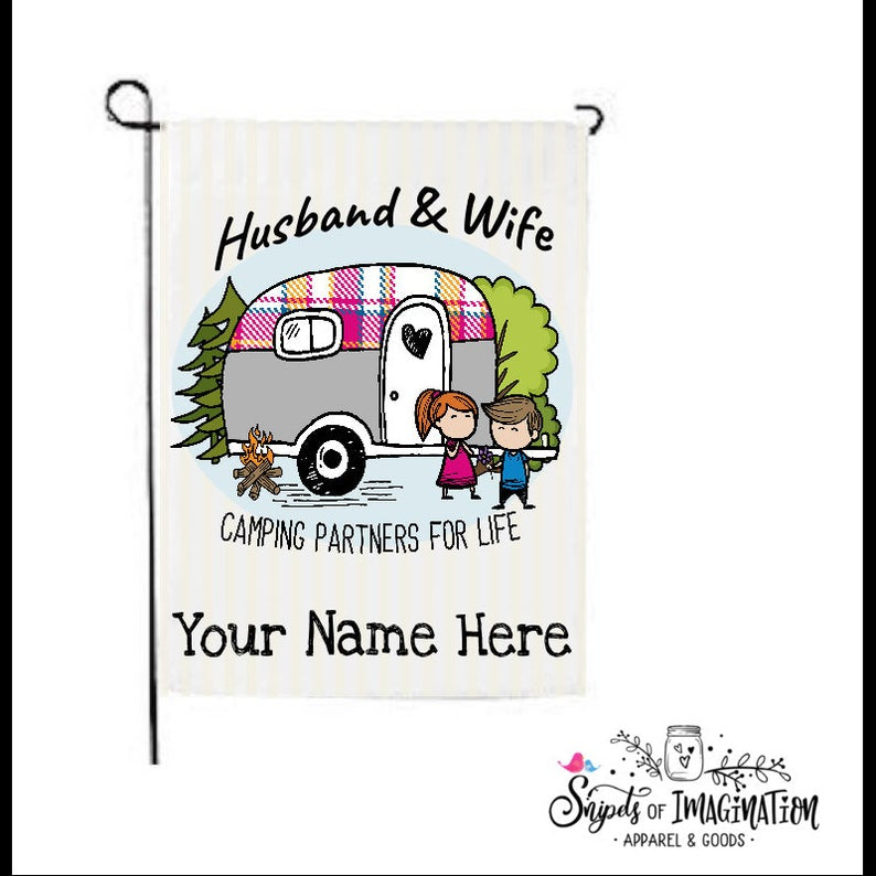 Flag - Camping Partners for Life - Personalized