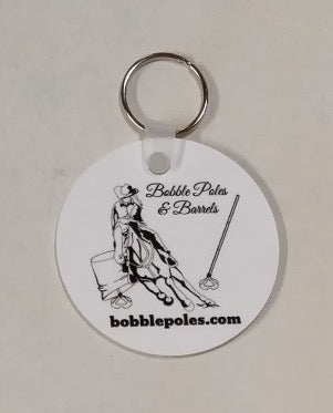 Keychain - Bobble Poles and Barrels Logo - Personalized