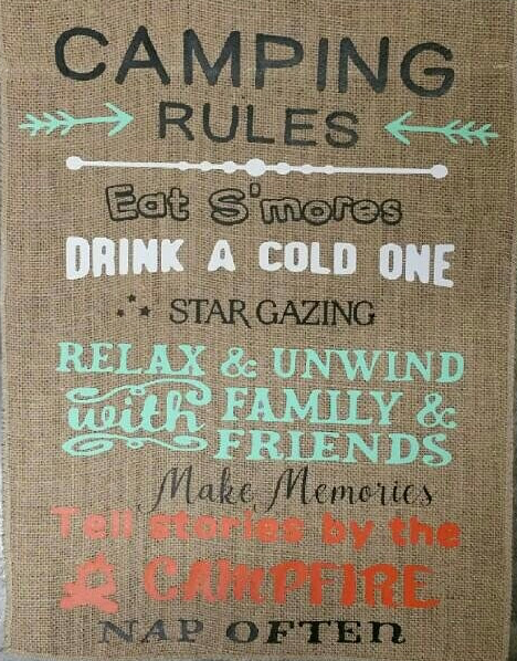 Flag - Camping Rules